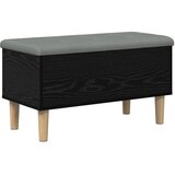 Klupa za odlaganje s jastučićem Crni hrast 82 x 42 x 46 cm - Crni hrast 82 x 42 x 46 cm | shoptok.hr