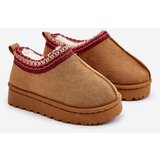 Boto Snow boots children's ankle boots on a platform insulated with fur Camel Vilabria | Eponuda.ba