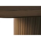 Unique Furniture Rjava jedilna miza z mizno ploščo v hrastovem dekorju 95x180 cm Nola – | Shoptok.si