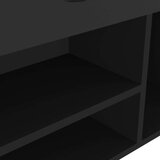 vidaXL Klop za čevlje z blazino črna 104x30x49 cm iverna plošča | Shoptok.si