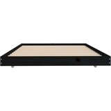  Posteljni okvir črn 100x200 cm trdna borovina, (20724651) | Shoptok.si