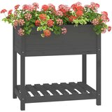 Sadilica s policom siva 82,5x54x81 cm od masivne borovine | Eponuda.ba