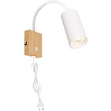  Brilagi - Fleksibilna zidna lampa SELE 1xGU10/30W/230V bela/dekor hrasta | Eponuda.com