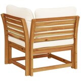  Kutna vrtna sofa s jastucima 73x73x65 cm masivno drvo bagrema | shoptok.hr
