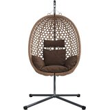  Viseća jaja stolica Boja kafe 104 x 100 x 191 cm poliratan | shoptok.hr