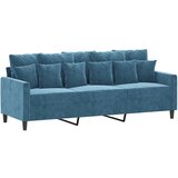  3-dijelni set sofa s jastucima plavi baršunasti | Eponuda.ba