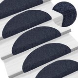  Prostirke za stepenice samoljepljive 30 kom 56x17x3 cm plave poluokrugle | shoptok.hr