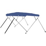 vidaXL bimini tenda s 4 loki modra 243x180x137 cm, (20770291) Cene