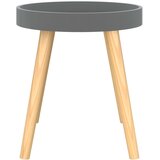  Bočni stolić sivi 38 x 38 x 40 cm konstruirano drvo i borovina | shoptok.hr
