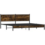Metalni okvir kreveta bez madraca boja hrasta 193x203 cm | shoptok.hr