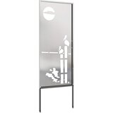  Privatnost u vrtu Srebrno 50 x 140 cm Nehrđajući čelik | shoptok.hr