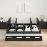  Krevet s ladicama Crni hrast 200 cm Konstruirano drvo | shoptok.hr