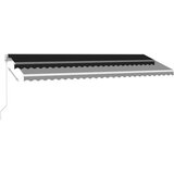  Tenda na ručno uvlačenje s LED svjetlima 500 x 300 cm antracit | shoptok.hr