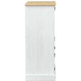  Ormar za vino Bijelo 97 x 45 x 114 cm Čvrsto borovo drvo - Bijelo | shoptok.hr