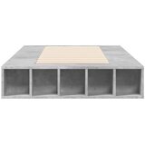 Okvir kreveta boja betona 90x200 cm od konstruiranog drva | shoptok.hr
