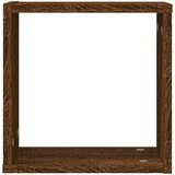  Zidne kockaste police 2 kom smeđi hrast 30x15x30 cm | shoptok.hr