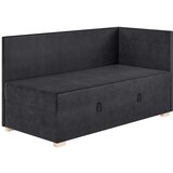 Ghado Tamnoplavi kutni dječji krevet s prostorom za odlaganje s madracem 90x200 cm Flexi - | shoptok.hr