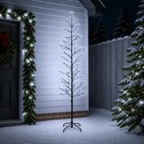  Božićno drvce s izgledom breze Bijela 47 x 240 cm Čelik | shoptok.hr