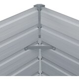  Povišena vrtna gredica 100x100x45 cm pocinčani čelik antracit | shoptok.hr