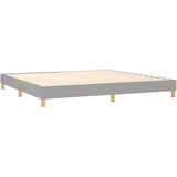  Krevet s oprugama i madracem svjetlosivi 200 x 200cm od tkanine | shoptok.hr