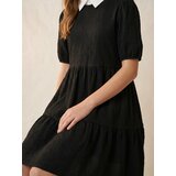 Sinsay Jednobojna midi haljina s volanima | shoptok.hr