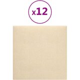  Zidna uzglavlja 12 pcs Krema 30 x 30 cm tkanina | shoptok.hr