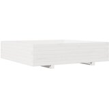  Vrtna sadilica bijela 100x100x26,5 cm od masivne borovine | shoptok.hr