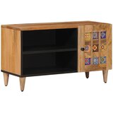 TV ormar s pohranom Prirodna 80 x 33 x 46 cm Čvrsto drvo manga | shoptok.hr