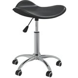 vidaXL Salonski stolček črno umetno usnje | Shoptok.si