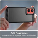 Techsuit Carbon Silicone maska za Motorola Moto G06 / Moto G06 Power – crna | shoptok.hr