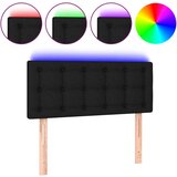 vidaXL LED posteljno vzglavje črno 100x5x78/88 cm blago, (20737590) Cene