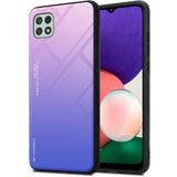 Cadorabo Ohišje, združljiv s Samsungom v roza - modri - dvobarvni zaščitni pokrov iz silikona TPU in hrbta iz kaljenega stekla, (20589612) Cene