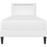  Okvir za krevet Bijela 90 x 200 cm Umjetna koža - Bijela 90 x 200 cm | shoptok.hr