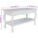  Stolić za Kavu s Dvije Razine MDF Bijeli | shoptok.hr
