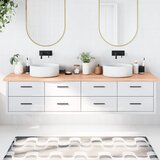  Kupaonska radna ploča svjetlosmeđa 220x50x(2-4) cm masivno drvo Cijene