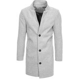 DStreet men's single-breasted coat gray CX0428 Cene