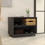 Ormarić za cipele sivi 60 x 34 x 45 cm od masivne borovine | shoptok.hr