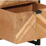 vidaXL Kopalniška omarica 40x27x190 cm železo in trden akacijev les | Shoptok.si