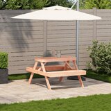  Stol za piknik 105 x 134 x 75 cm od masivnog drva duglazije | shoptok.hr