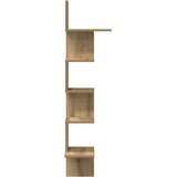  Kutna zidna polica boja hrasta 32x32x127,5 cm drvena | Eponuda.com