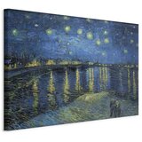  Slika - Vincent van Gogh – Starry Night Over the Rhône 30x20 Na talijanskom platnu | shoptok.hr