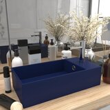 vidaXL Kupaonski umivaonik keramički tamnoplavi | shoptok.hr