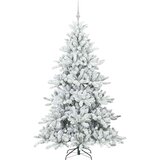  Umjetno božićno drvce s nogom Bijelo 180 cm PVC i čelik | shoptok.hr