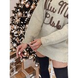 DStreet Sweter damski one size MIU MIU z napsiem beżowy | Shoptok.si