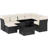  The Living Store Vrtna sedežna garnitura 8-delna z blazinami črn poli ratan - Vrtna Sedežna Garniture, (21451802) | Shoptok.si