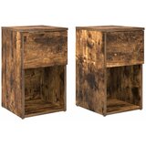 Ormarić za krevet 2 pcs Dimljeni hrast 29 x 31,5 x 49 cm | shoptok.hr
