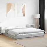  Okvir za krevet s LED svjetlima boja hrasta 160 x 200 cm drveni | Eponuda.ba