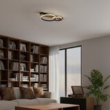  LED stropna svetiljka ROWENA LED/14W/230V crna/braon | Eponuda.com