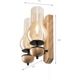  Brilagi - LED zidna lampa COTTAGE 2xE14/40W/230V hrast/braon | Eponuda.com