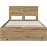  Krevetna konstrukcija Umjetnička hrastovina 120 x 190 cm | shoptok.hr